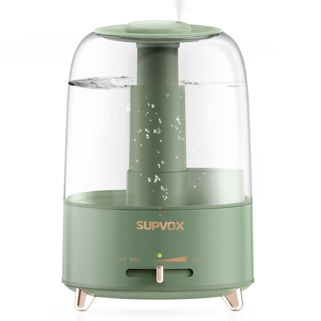 Supvox 4.2L Humidifier for Room Electric Diffuser for Home Silent Humidifier for Cold and Cough 360° Nozzle Rotation Ultrasonic Adjustable Air Humidifier with Mist Adjust Auto Shut-Off Supvox 4.2L Humidifier for Room Electric Diffuser for Home Silent Humidifier for Cold and Cough 360° Nozzle Rotation Ultrasonic Adjustable Air Humidifier with Mist Adjust Auto Shut-Off